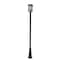Z-Lite Brookside 1 Light Outdoor Post Mounted Fixture, Black And Clear Seedy 583PHBR-519P-BK - alternate 1
